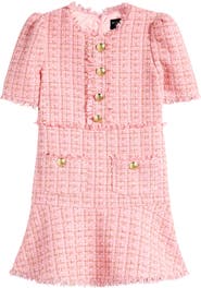 Bardot Junior Kids' Ruby Metallic Bouclé Party Dress