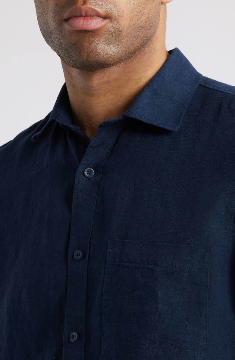 Linen Button-Up Shirt