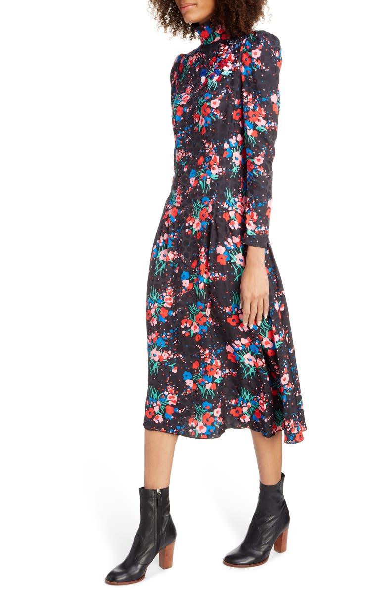 The Marc Jacobs The 40s Long Sleeve Midi Dress | Nordstrom