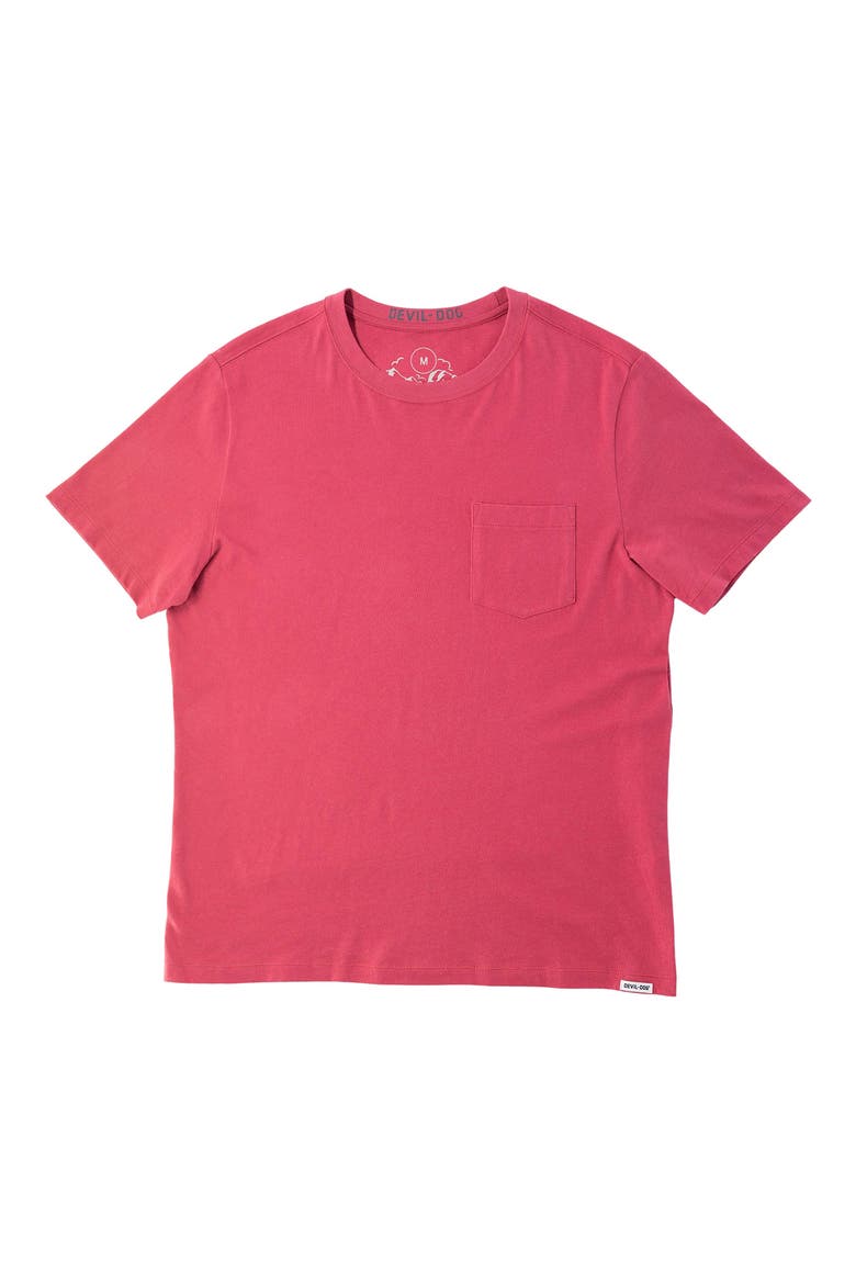 Men's Signature Pocket T-Shirt, Alternate, color, BRICK RED
