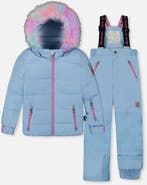 Deux par Deux Play Faux Fur Jacket & Pants Two Piece Snowsuit