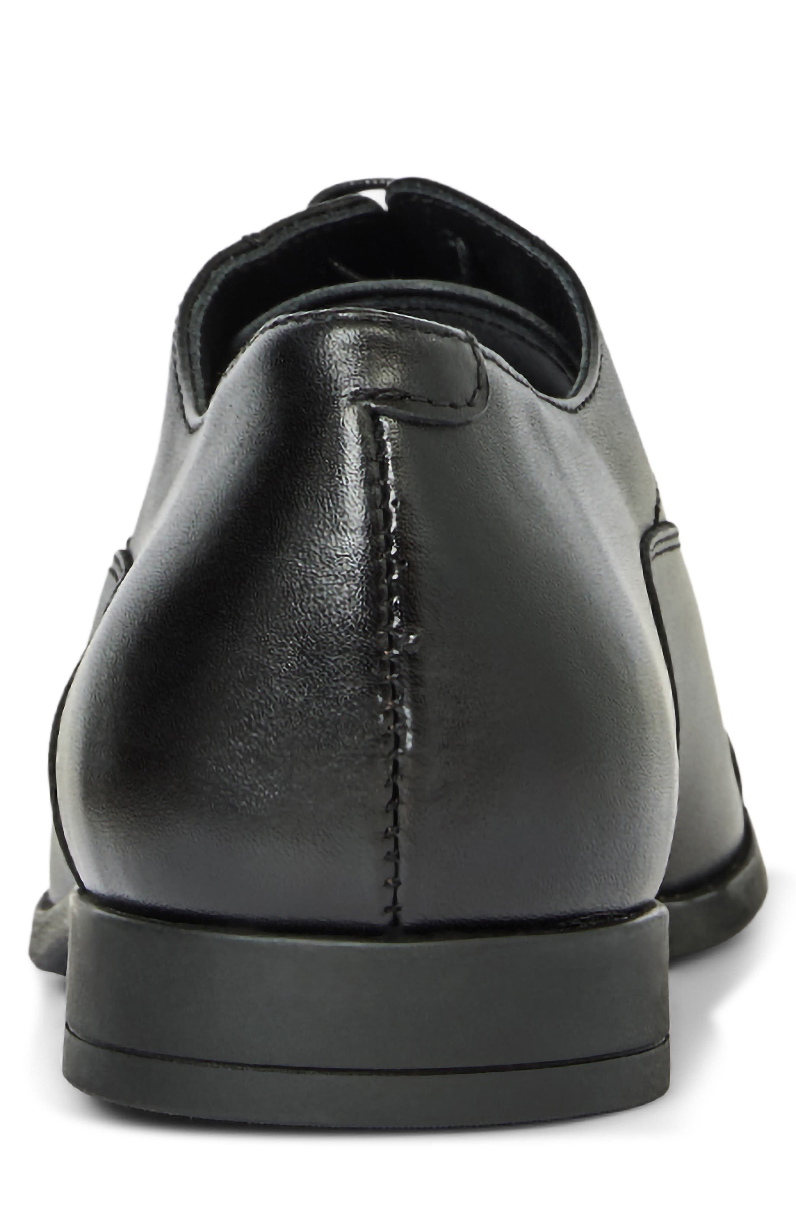 Centro Cap Toe Oxford, Alternate, color, BLACK LEATHER