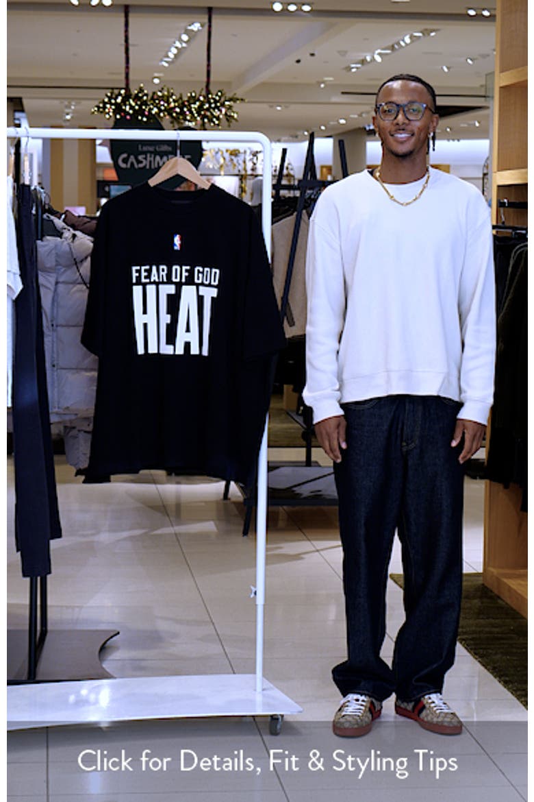 Fear of God Essentials x NBA Heat Sport Fit Crewneck Sweatshirt