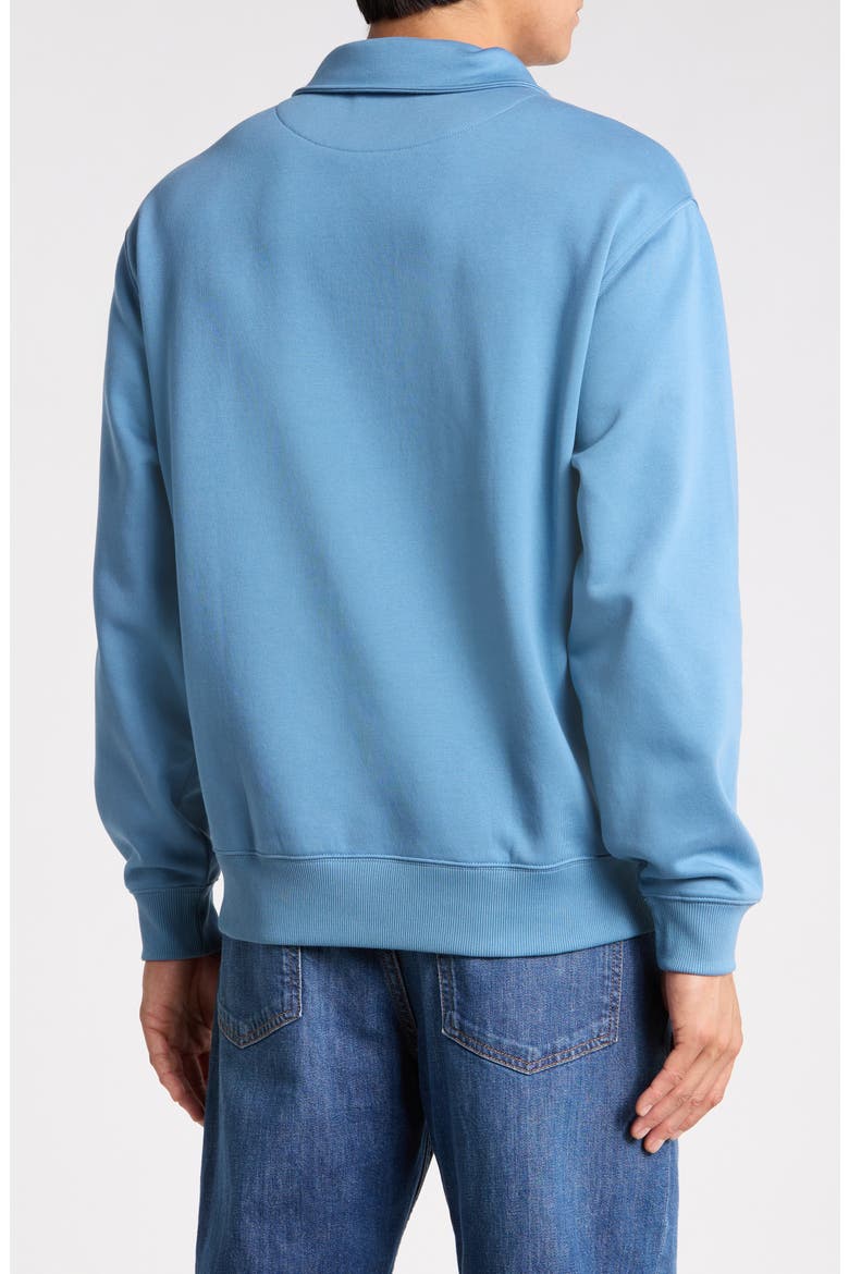 Bayview Road Quarter-Zip Pullover Sweatshirt, Alternate, color, STEEL BLUE
