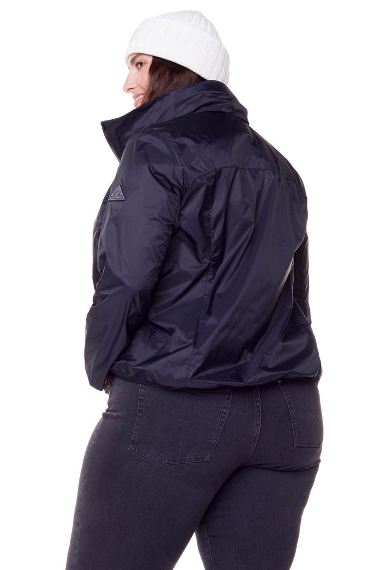 PELLY PLUS SIZE - Recycled Ultralight Windshell Jacket, Alternate, color, BLACK