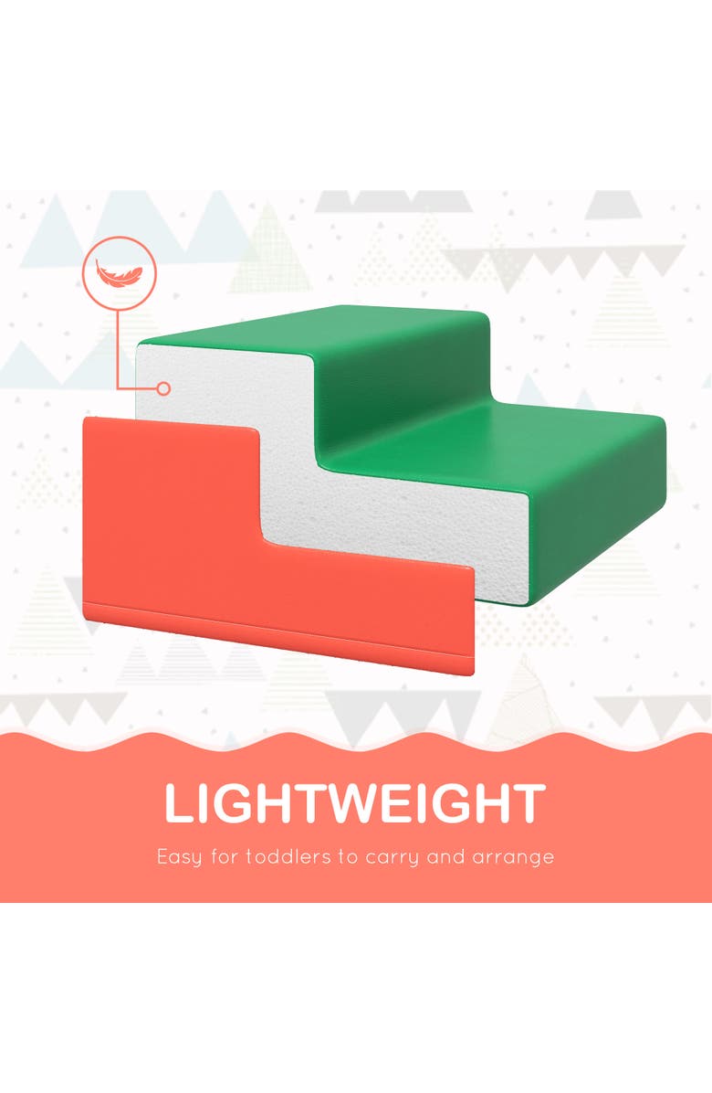 Qaba Foam Play Set for Toddlers, Easy-to-clean Soft & Safe Climbing Set, Alternate, color, Assorted