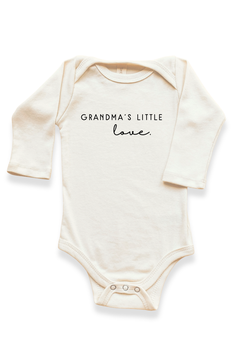 Grandma's Little Love - Organic Long Sleeve Baby Bodysuit