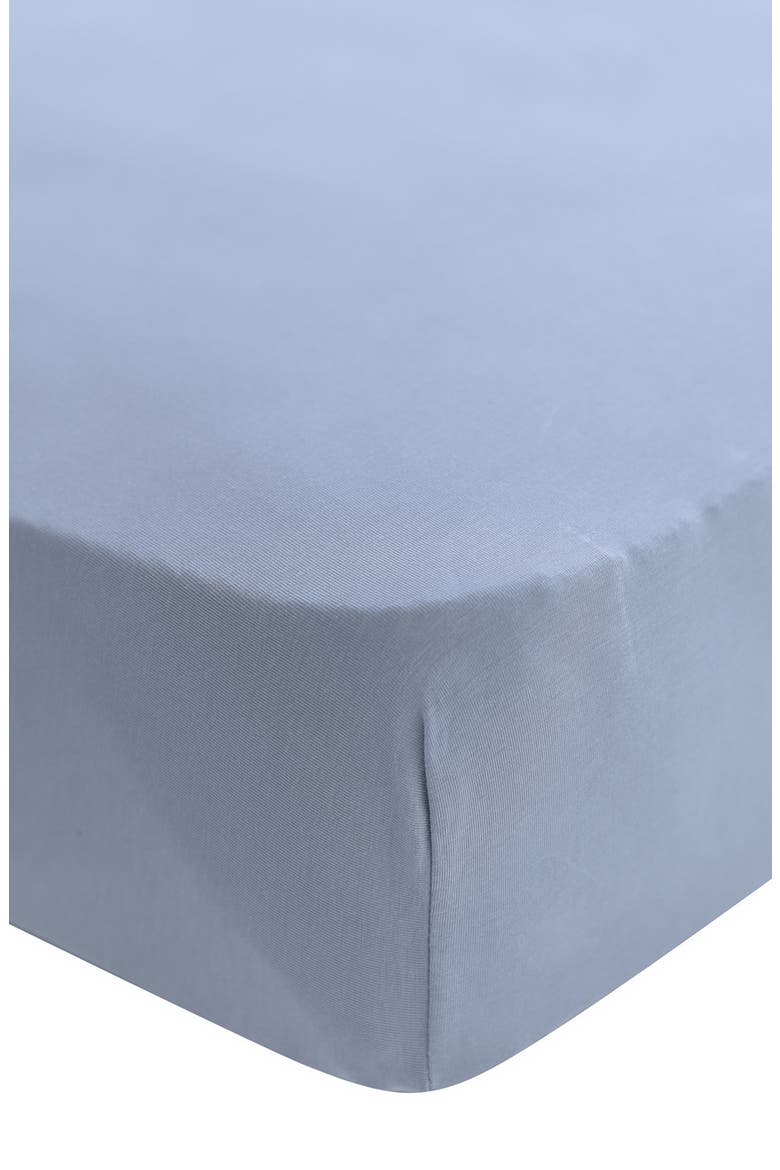 Jersey Crib Sheet, Main, color, SLATE