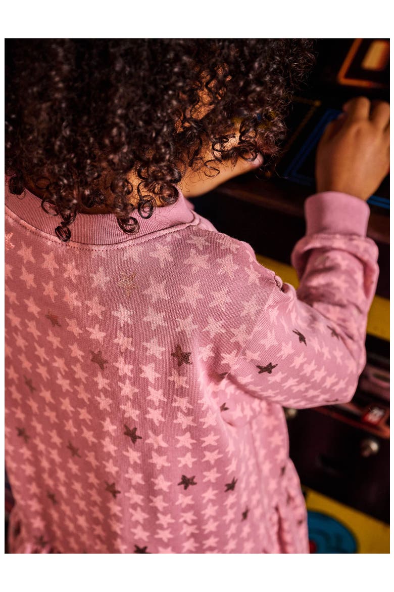 NEW French Terry Dress, Alternate, color, Metallic Stars