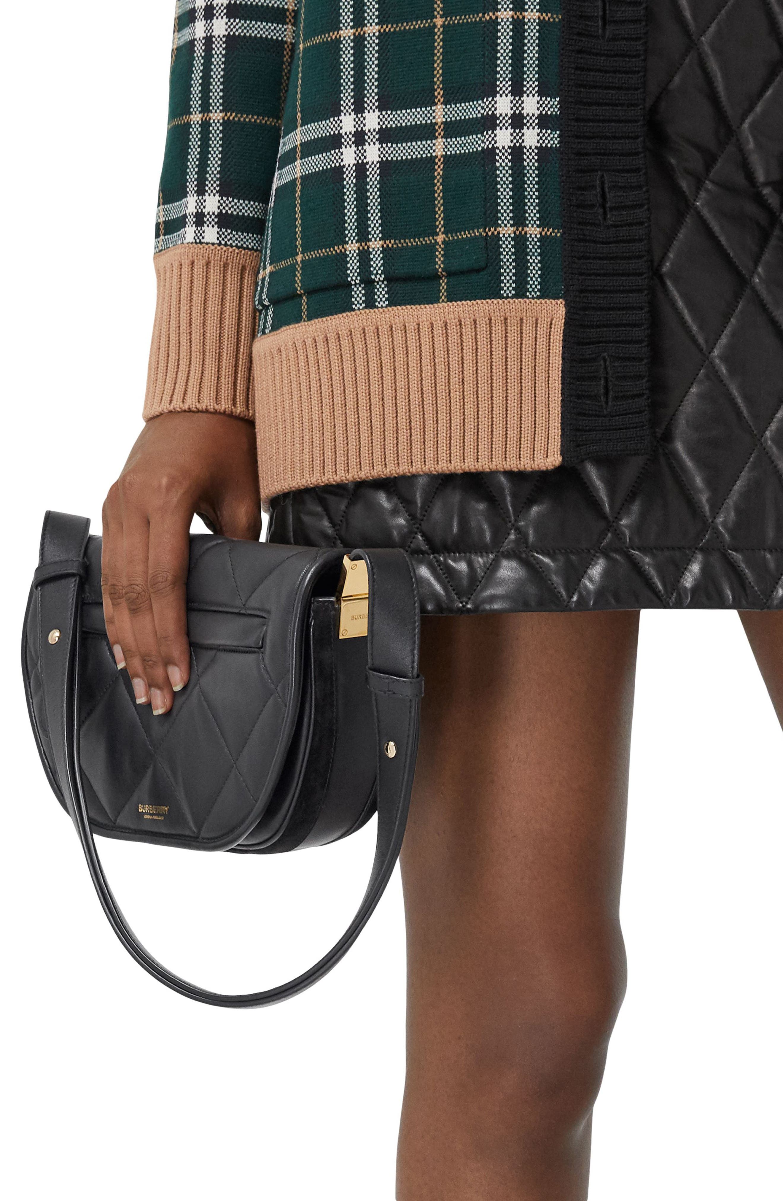 Burberry Small Olympia Diamond Quilted Leather Bag, Alternate, color, 