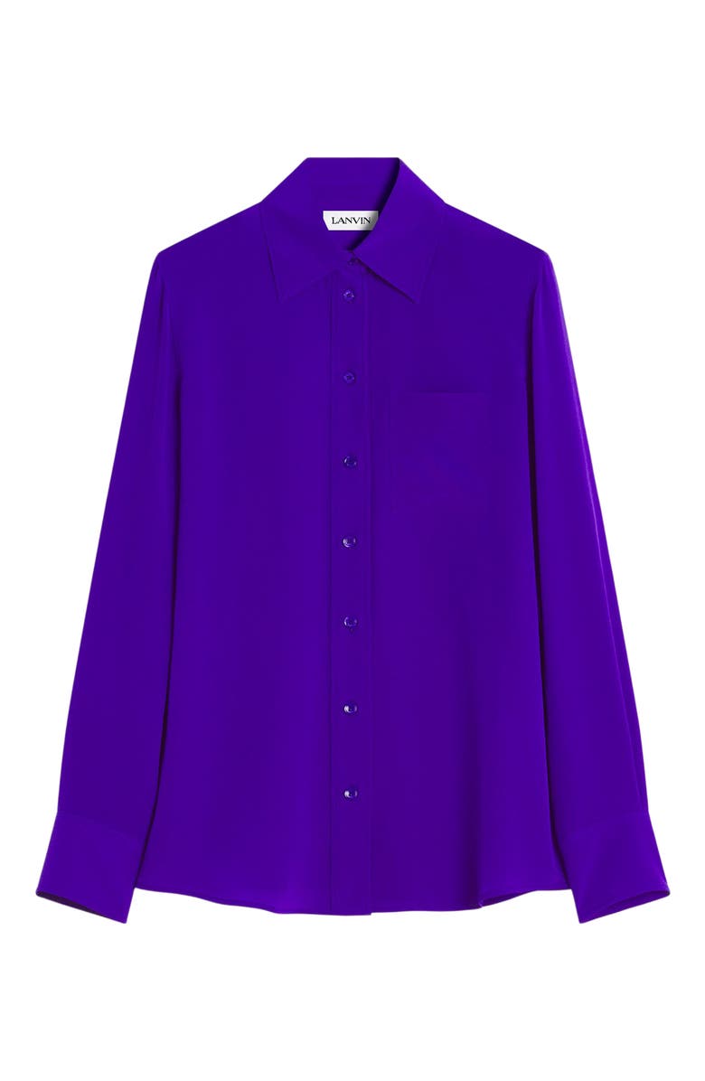 Lanvin STRAIGHT SILK SHIRT, Alternate, color, 