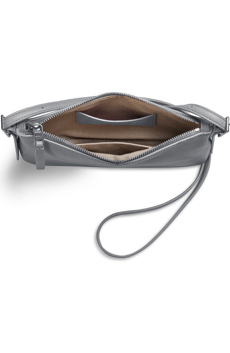 Shinola Small Bixby Accordion Leather Crossbody Bag, Alternate, color, Mist