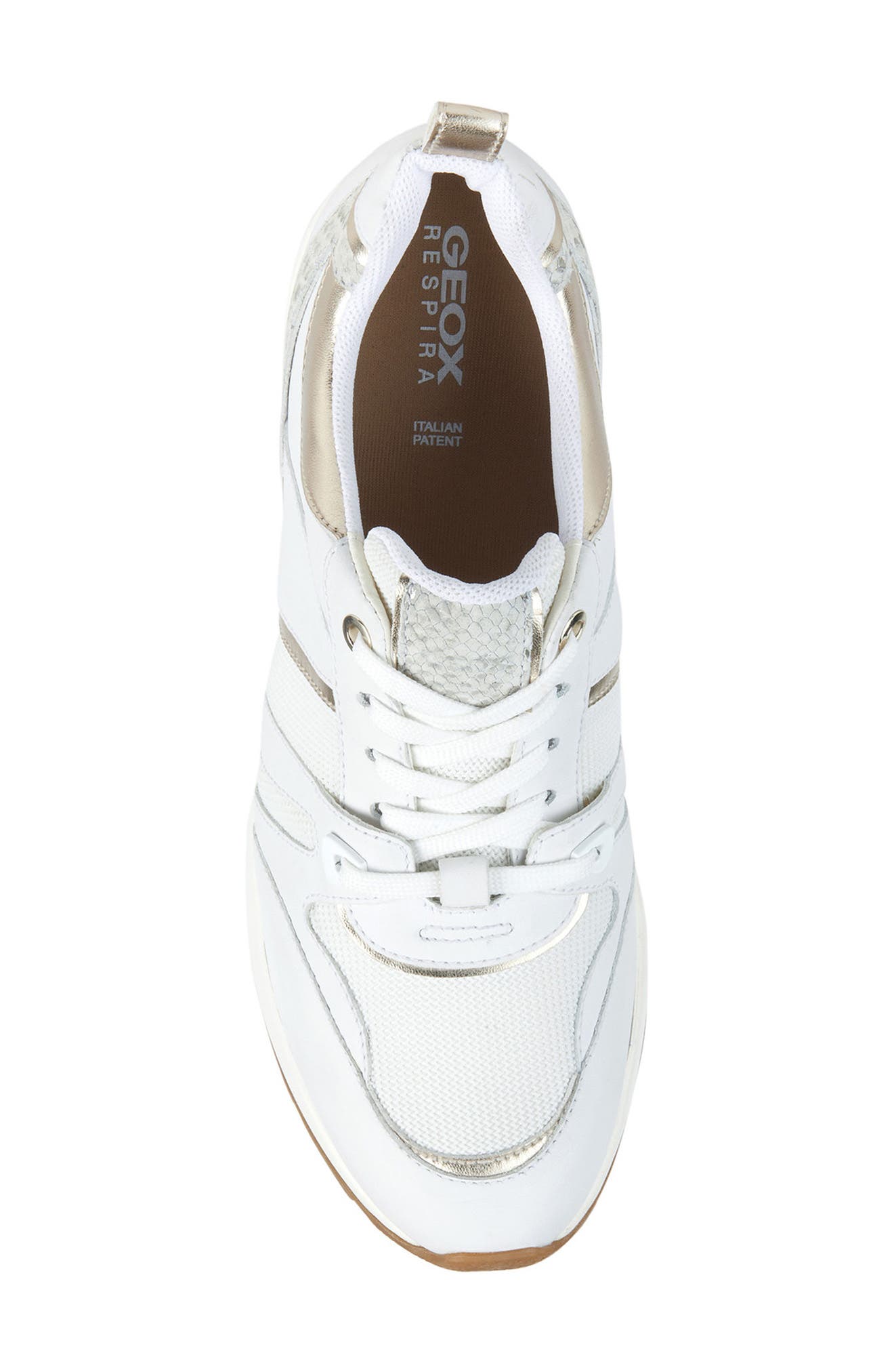 Geox Zosma Wedge Sneaker, Alternate, color, 