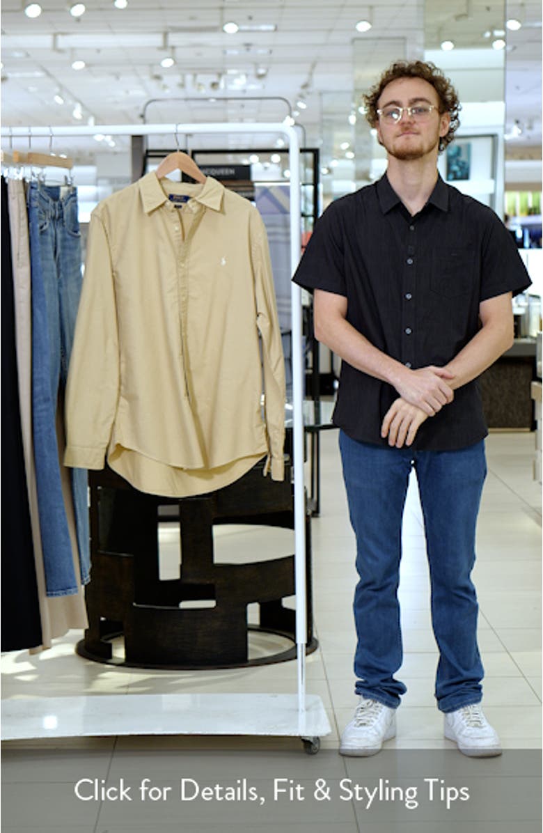 Classic Fit Garment Dyed Cotton Oxford Shirt, sales video thumbnail