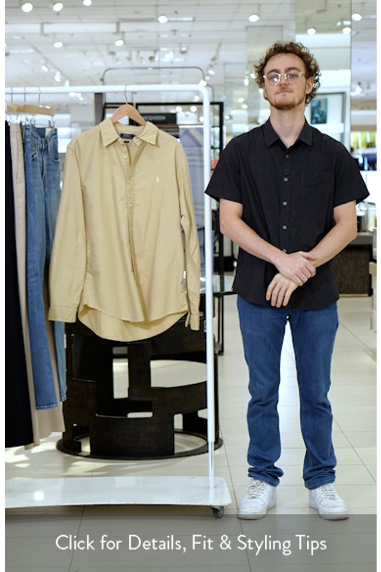 Classic Fit Garment Dyed Cotton Oxford Shirt video