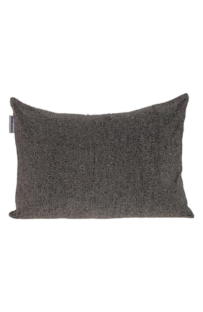 PARKLAND COLLECTION Aster Embellished Throw Pillow, Main, color, Grey