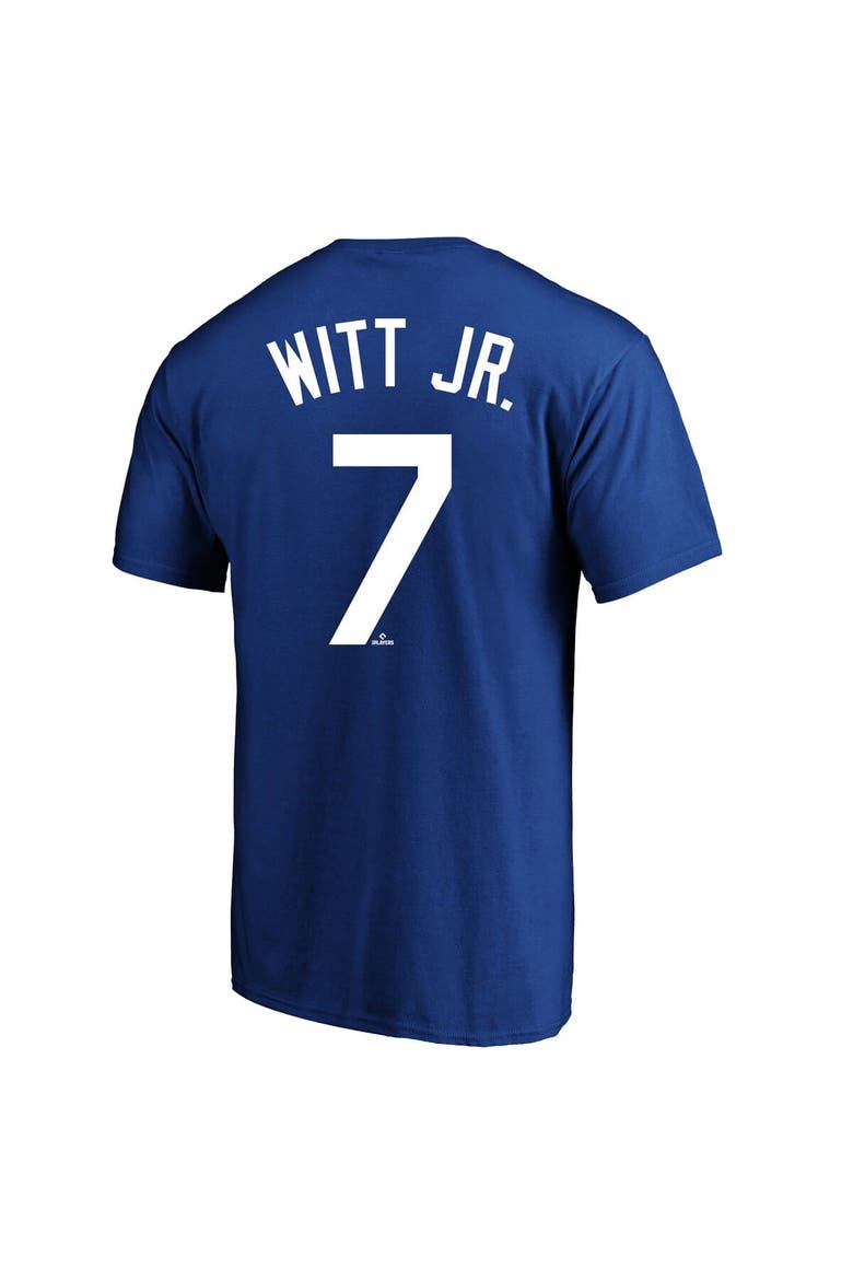 Men's Fanatics Bobby Witt Jr. Royal Kansas City Royals Big & Tall Player Name & Number T-Shirt, Alternate, color, Royal