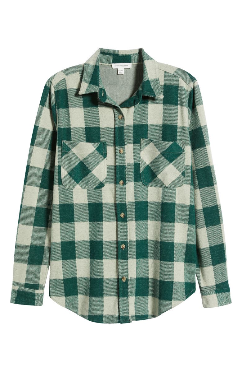 beachlunchlounge Sally Plaid Shacket, Alternate, color, Pine Oat