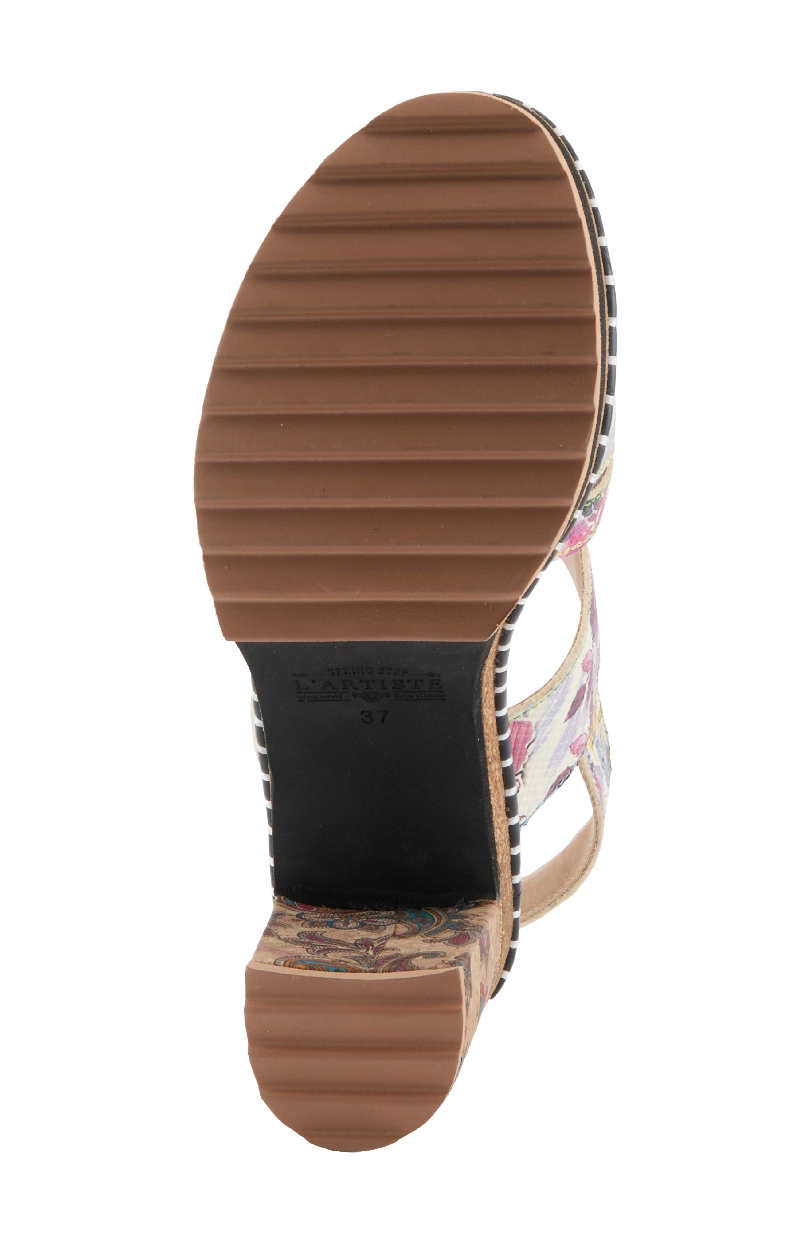 L'Artiste by Spring Step Escapartist Slingback Platform Sandal, Alternate, color, Plum Multi