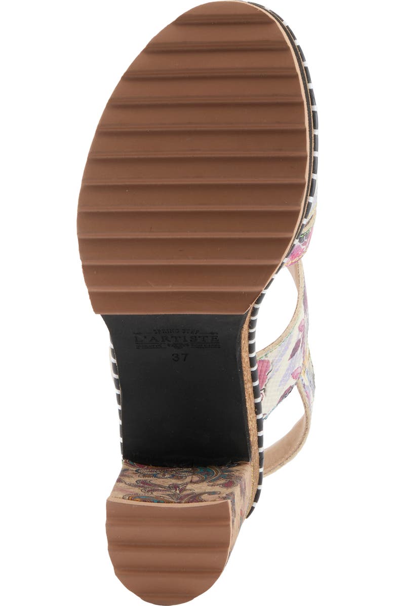 L'Artiste by Spring Step Escapartist Slingback Platform Sandal, Alternate, color, Plum Multi