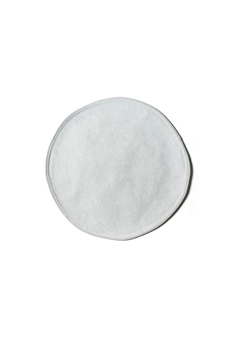 Stellar Color Block Round Placemat Set of 4, Alternate, color, Grey