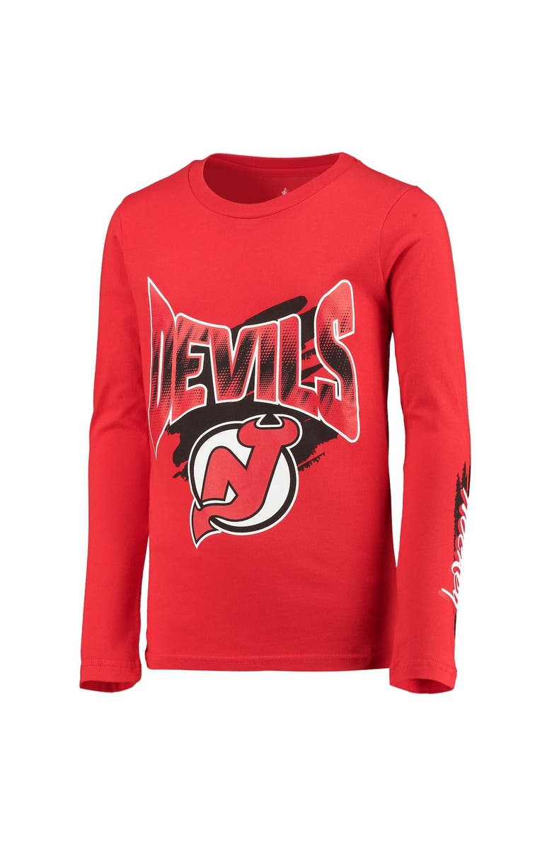 Outerstuff Youth Black/Red New Jersey Devils Two-Man Advantage T-Shirt Combo Set, Alternate, color,