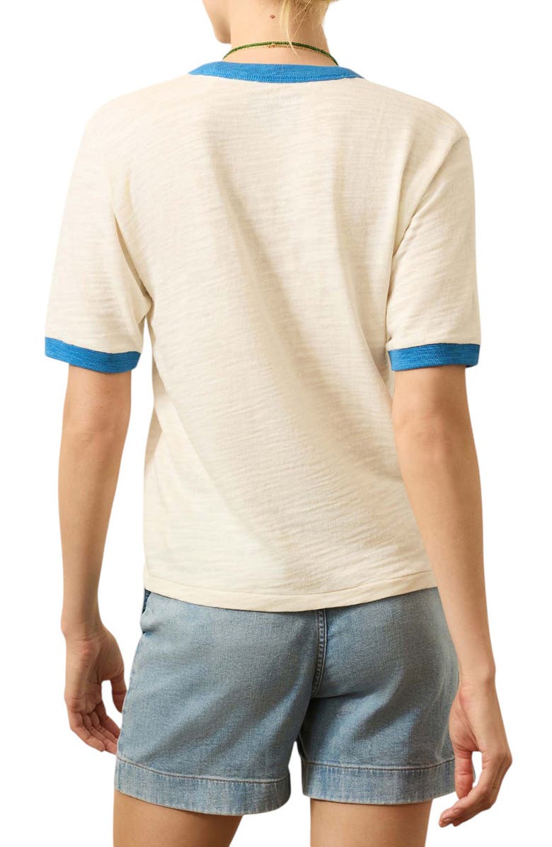 Faherty Sunwashed Slub Camp Tee, Alternate, color, Lake Huron