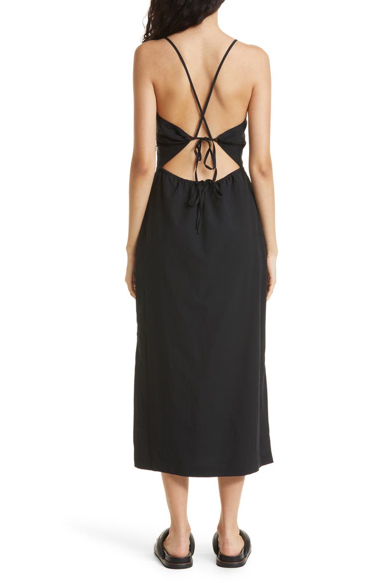 Holly Strappy Back Dress, Alternate, color, BLACK