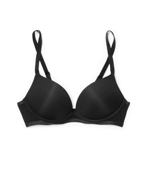 Adore Me Elora Push Up Plunge Bra In Black