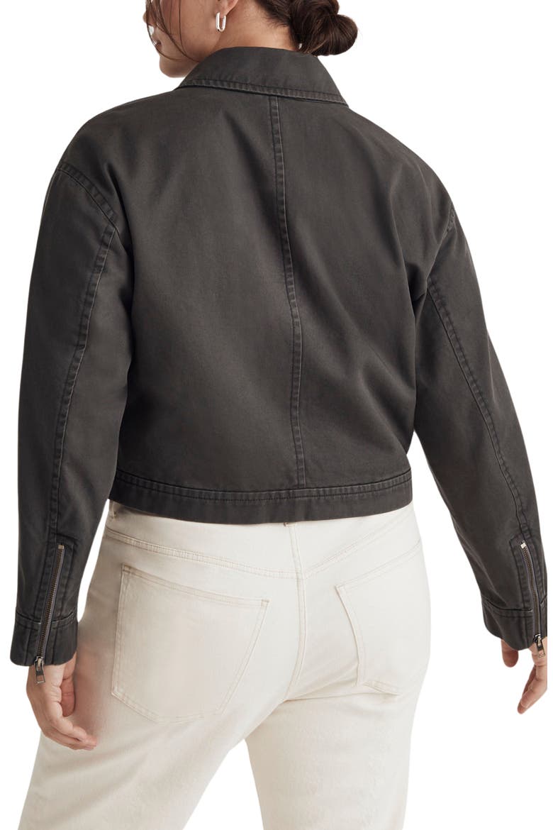 Crop (Re)generative Chino Utilitarian Jacket, Alternate, color, DARK PAVEMENT