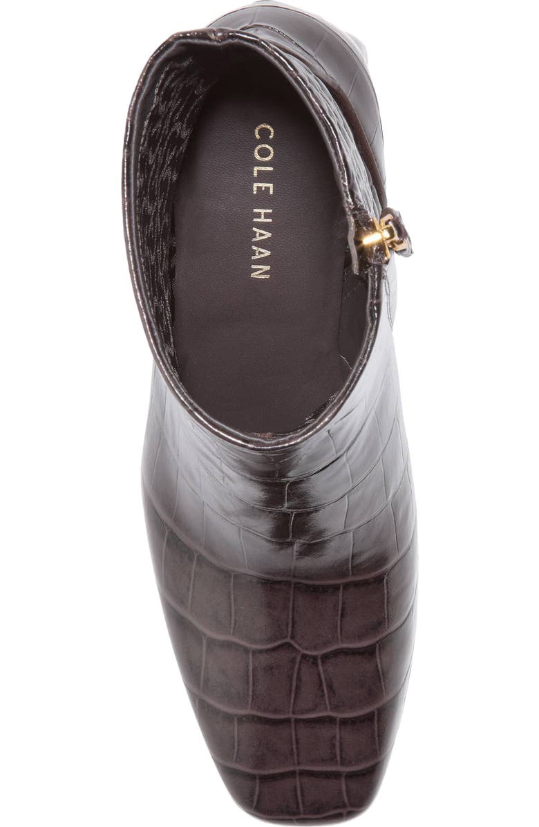 Cole Haan Gemma Bootie, Alternate, color, Dark Chocolate Croc Print Lt
