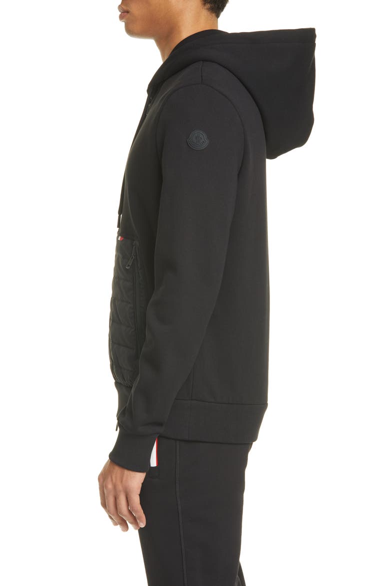 Zip Hoodie, Alternate, color, BLACK