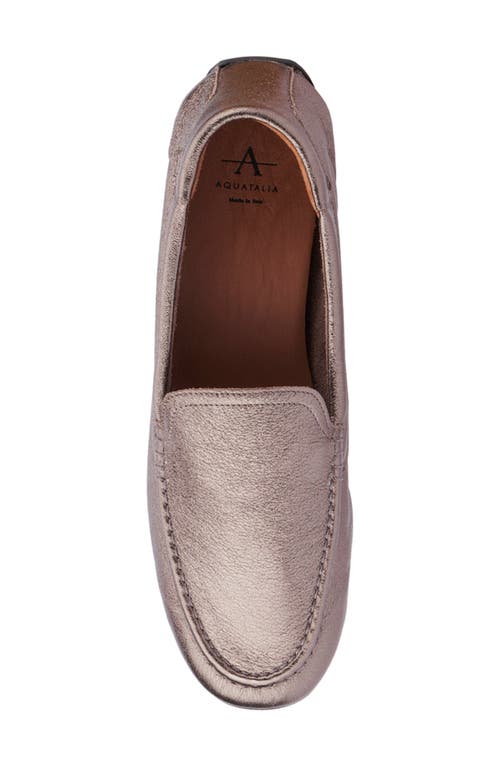 Aquatalia Qaitlin Metallic Flat In Bronze2
