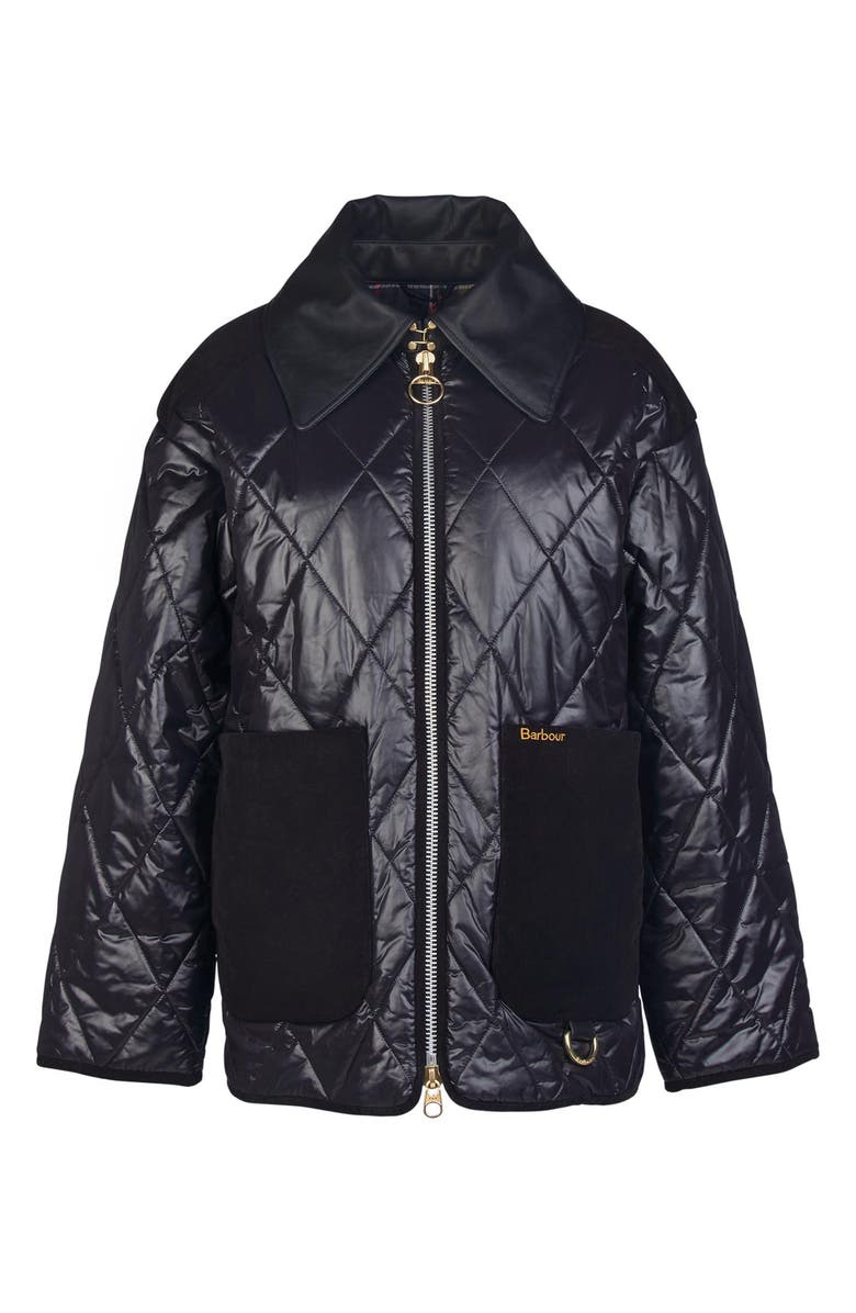 Barbour Premium Woodhall Quilted Zip-Up Jacket, Alternate, color, 