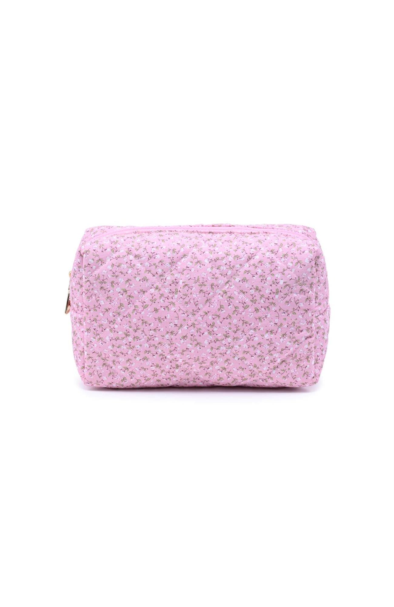 Garden Glow Cosmetic & Travel Organizer Pouch, Main, color, Dusty Rose Floral