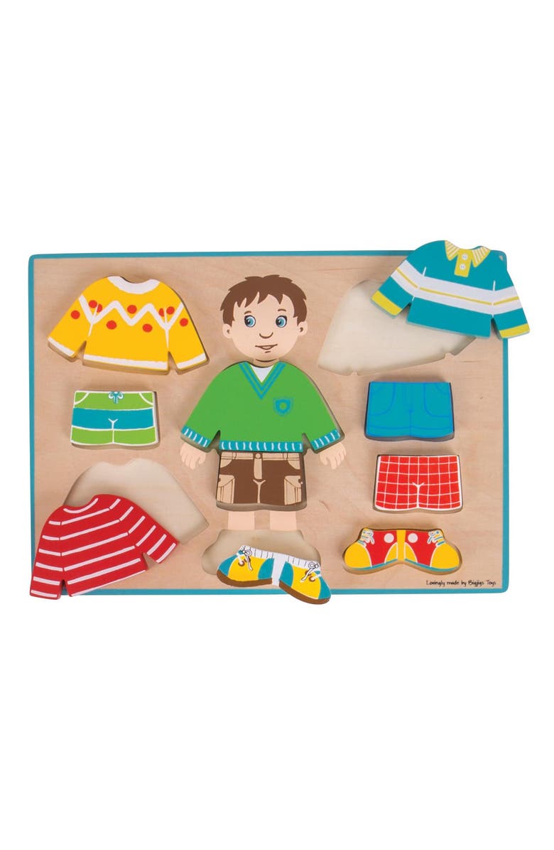 Bigjigs Toys Big Dressing Puzzle, Alternate, color, Multicolored