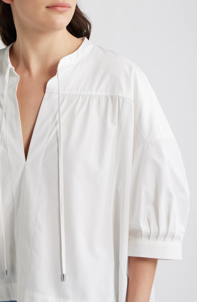 BOSS Bollana High-Low Pullover Top, Alternate, color, Bright White