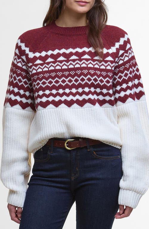 Barbour Mabel Fair Isle Wool Blend Sweater In Multi
