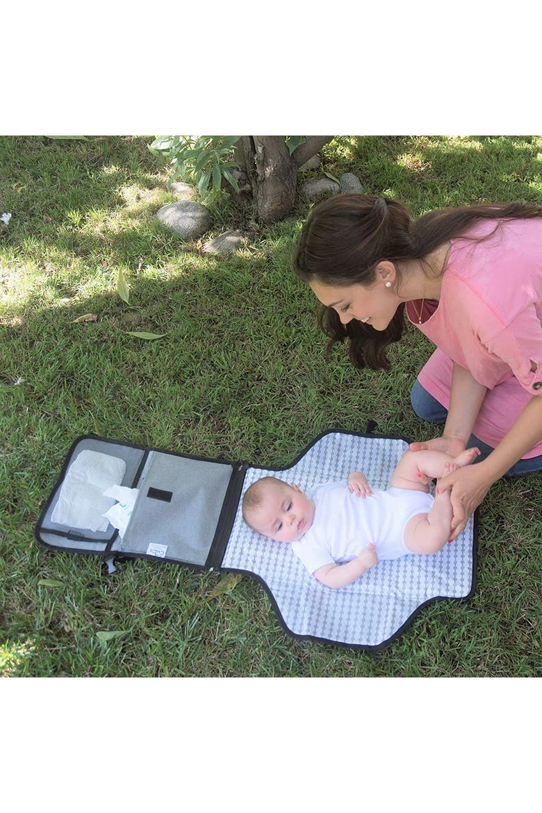 Portable Large Changing Pad, Alternate, color, Solid Grey
