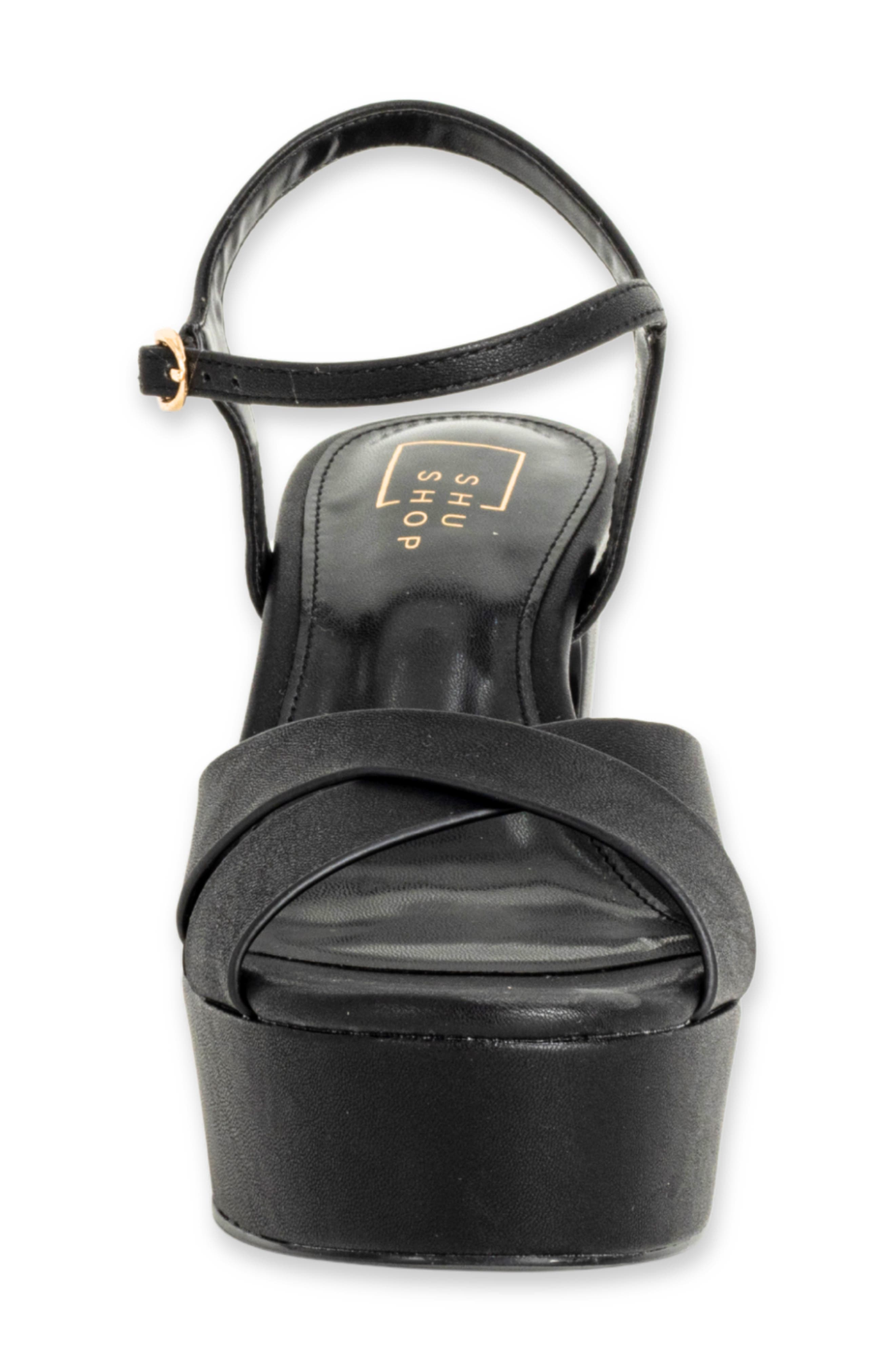 Gwen Platform Sandal, Alternate, color, BLACK