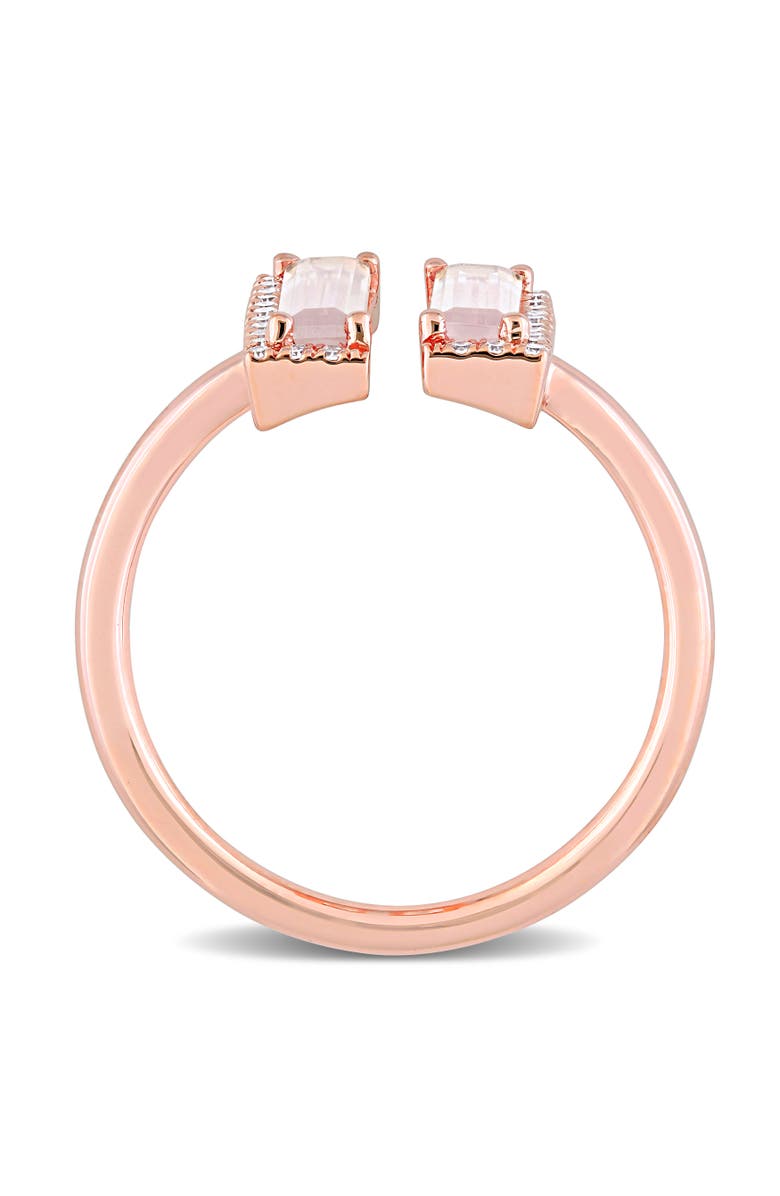 Julianna B. Pink Quartz & Diamond Open Ring 14k, Alternate, color, Quartz
