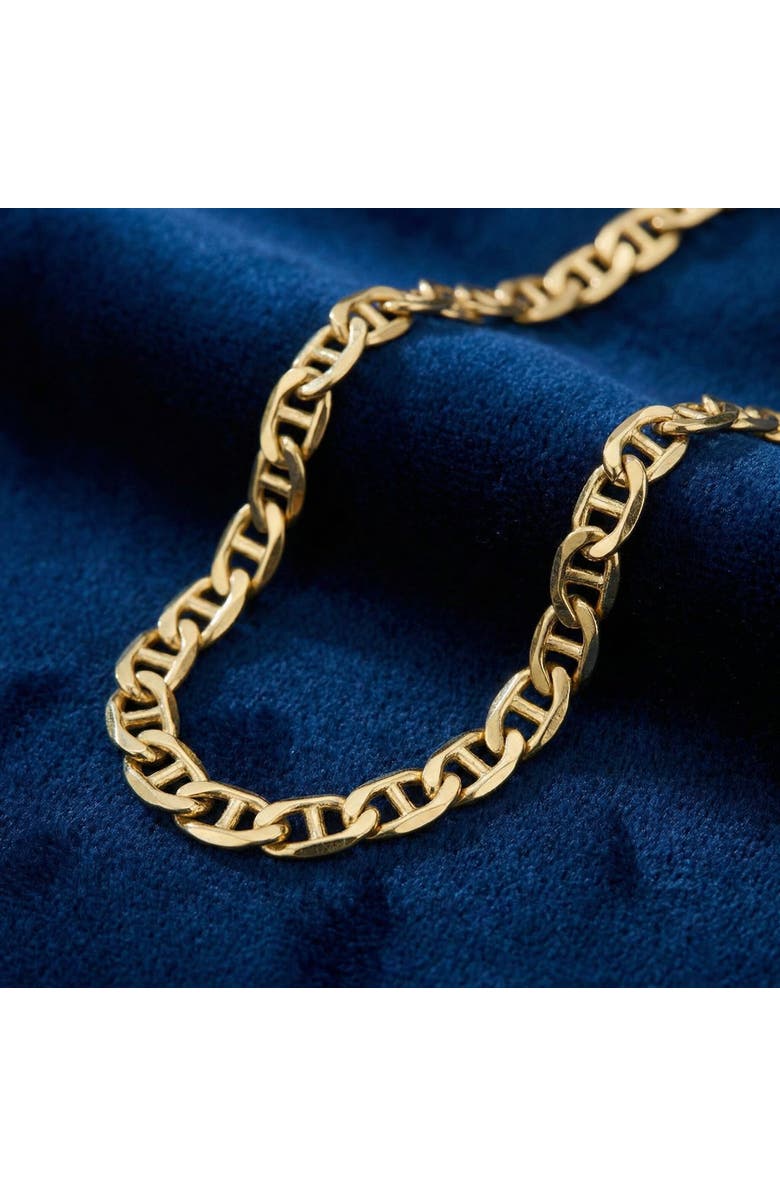 Bliss Diamond Fremada 14k Gold Filled Men's 5.9mm Mariner Link Chain Necklace, Alternate, color, 14K Yellow Gold