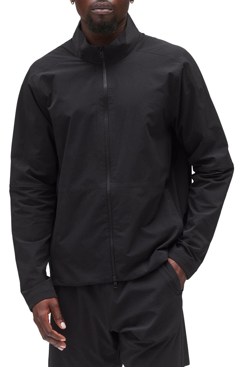 Reigning Champ Stretch Nylon Oxford Team Jacket, Main, color, Black