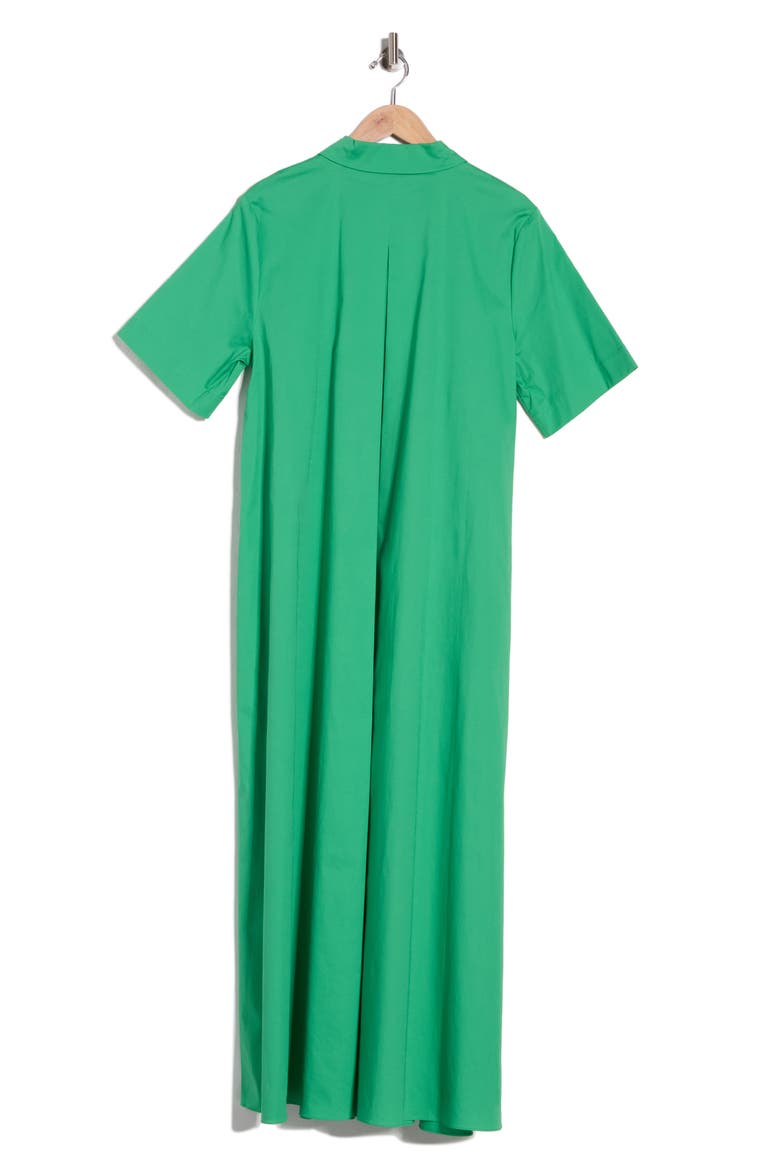 Karin Stretch Cotton Shirtdress, Alternate, color, INDIAN GREEN