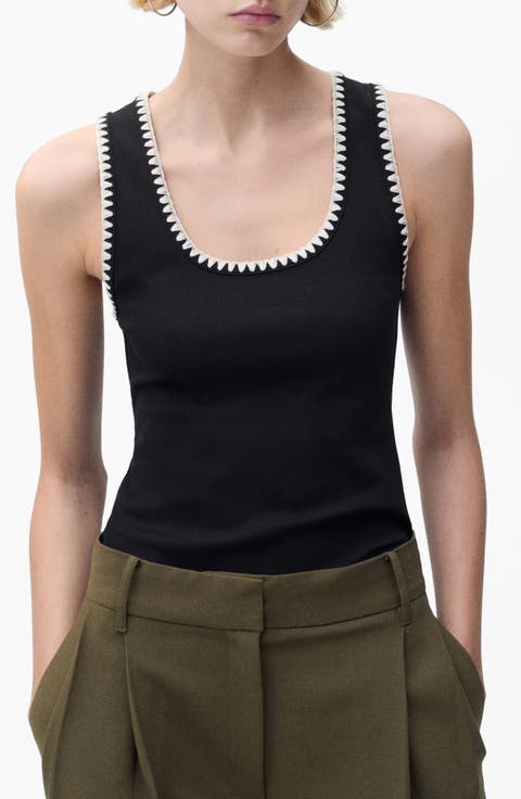 Contrast Stitch Tank Top