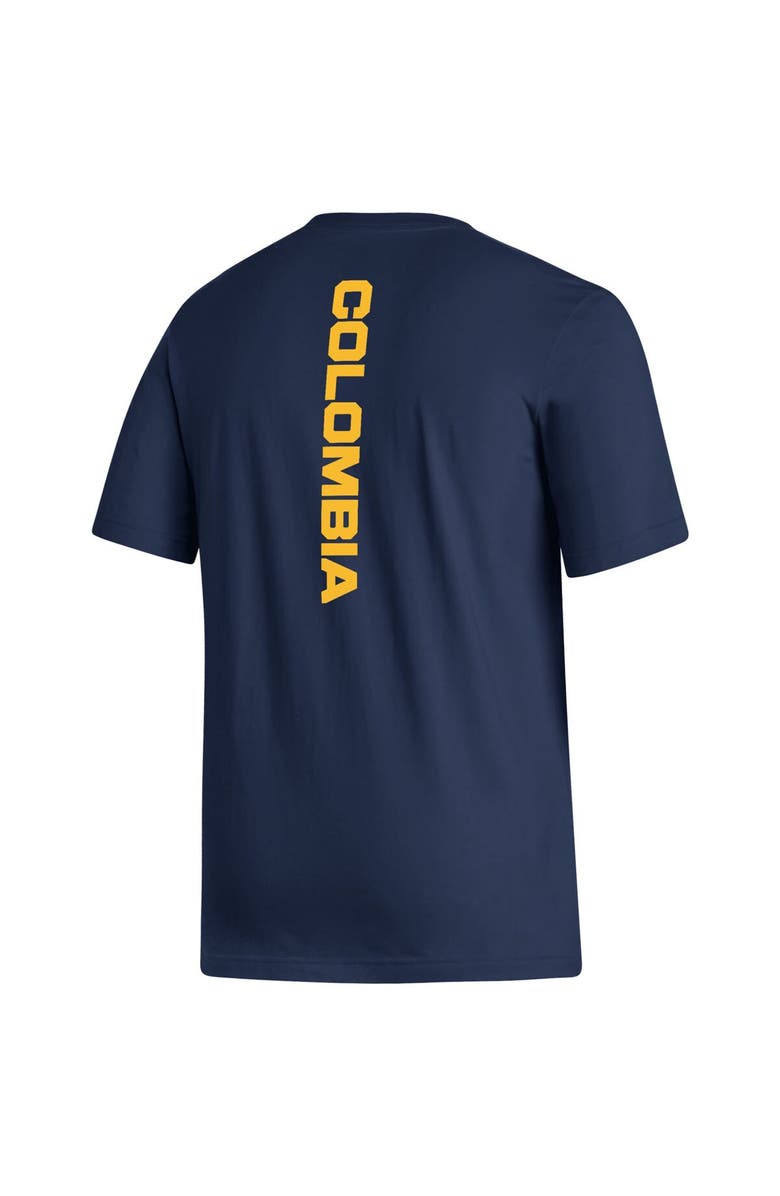 adidas Men's adidas Navy Colombia National Team Vertical Back T-Shirt, Alternate, color,