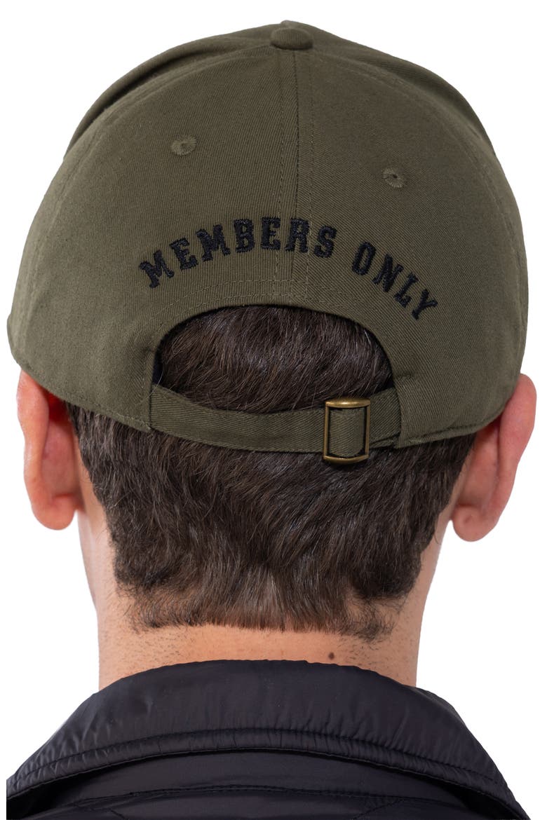 Twill Baseball Cap - Members Only Crest, Alternate, color, Olive