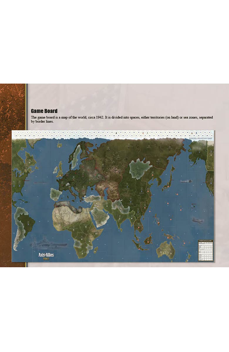 Renegade Game Studios Axis & Allies 1942 Second Edition WWII War Miniatures Board Game, Alternate, color, 