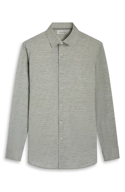 Bugatchi James Ooohcotton® Space Dye Button-up Shirt In Brown