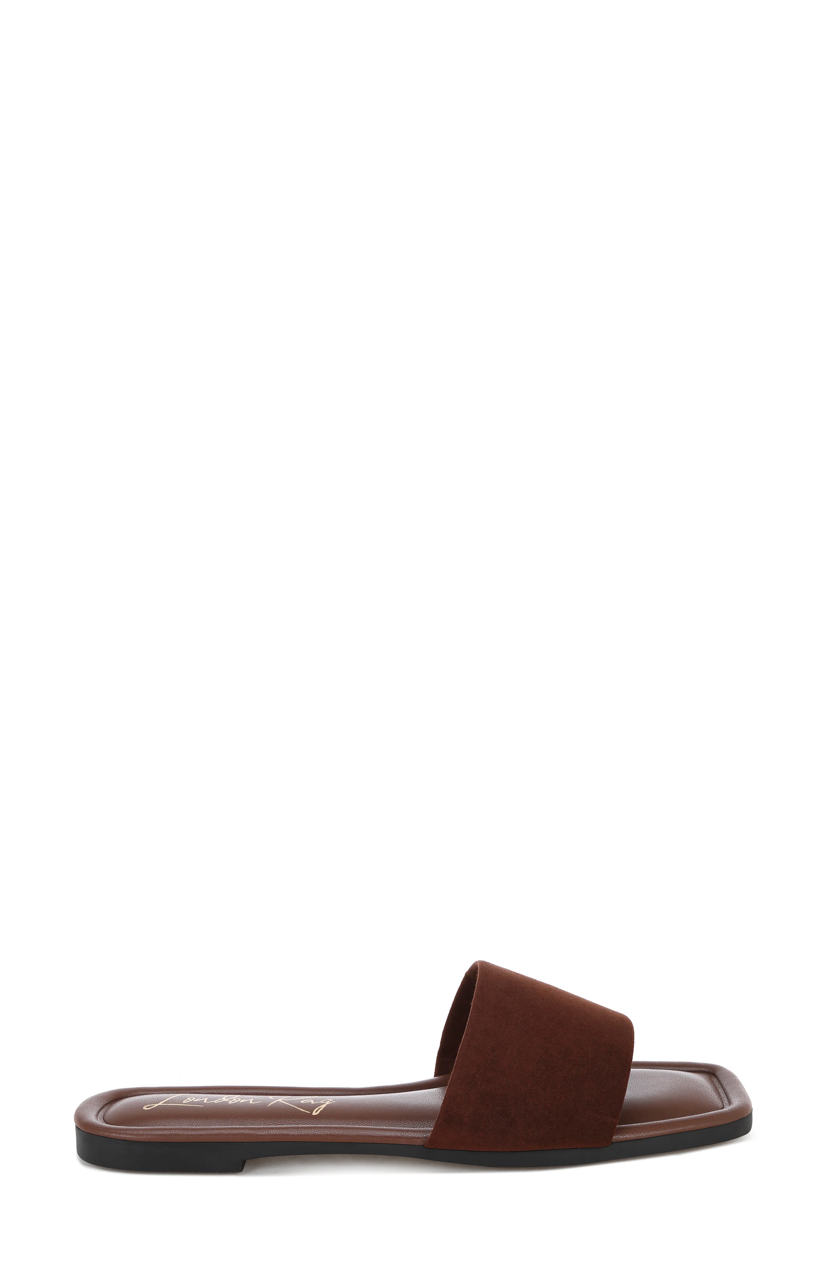 Zaltana Slide Sandal, Alternate, color, BROWN